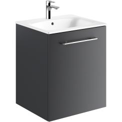 Geberit Selnova Square mosdó szekrénnyel 55 cm szürke 501.249.00.1