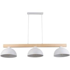 TK Lighting Oslo függőlámpa 3x15 W fehér-fa 4712