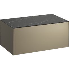 Laufen Sonar szekrény pulttal 77.5x45.5x34 cm Függesztett, mosdó alatti fekete H4054100341421