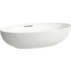 Laufen Il Bagno Alessi mosdótál 70x38 cm ovális mosdótálak fehér fényes H8189784001091