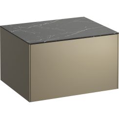 Laufen Sonar szekrény pulttal 57.7x45.5x34 cm mosdókagyló alá akasztható fekete H4054000341421