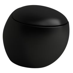 Laufen Il Bagno Alessi wc csésze függesztett perem nélkül fekete matt H8209717160001