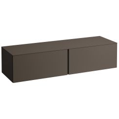 Laufen Il Bagno Alessi szekrény pulttal 160x50x37 cm mosdókagyló alá akasztható gesztenye H4303300974291