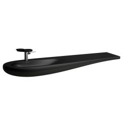Laufen Il Bagno Alessi mosdótál 160x50 cm klasszikus-beépíthető fekete H8149717161041