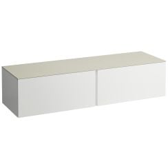 Laufen Il Bagno Alessi szekrény pulttal 160x50x37 cm mosdókagyló alá akasztható fehér H4313300972601