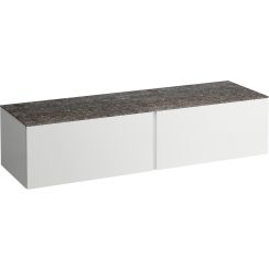 Laufen Il Bagno Alessi szekrény pulttal 160x50x37 cm mosdókagyló alá akasztható fehér H4323300972601