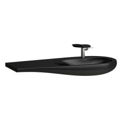 Laufen Il Bagno Alessi mosdótál 120x50 cm klasszikus fekete H8149747161041