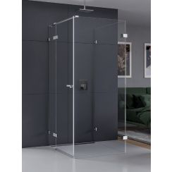 New Trendy Eventa zuhanykabin 100x80 cm négyszögletes króm fényes/átlátszó üveg EXK-4599