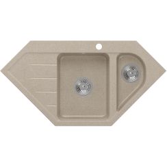 Quadron Rick graniteq mosogató 95.5x49 cm bézs HRQ9549BEZK