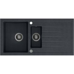 Quadron Bruce graniteq mosogató 100x50 cm fekete HCQB9950CZK