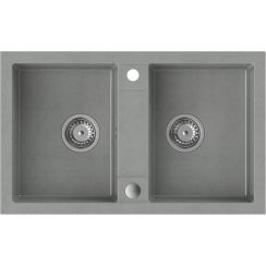Quadron Denzel graniteq mosogató 78x48 cm szürke/grafit/onix HDQ27848SZK
