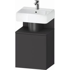 Duravit Qatego szekrény 44x35x64.5 cm Függesztett, mosdó alatti grafit QA4076R49490000