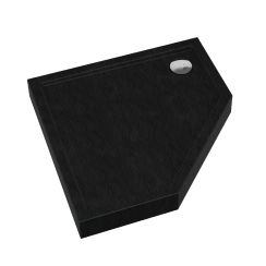 Schedline Cameron Black Stone ötszögletű zuhanytálca 80x80 cm fekete 3ST.C1PK-8080/C/ST