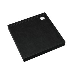 Schedline Cameron Black Stone négyzet alakú zuhanytálca 80x80 cm fekete 3ST.C1K-8080/C/ST