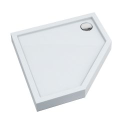 Schedline Cameron Smooth White ötszögletű zuhanytálca 80x80 cm fehér 3ST.C1PK-8080
