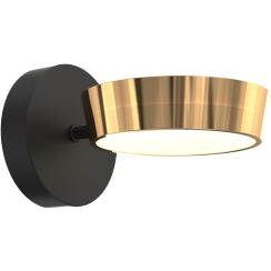 Zuma Line Lara oldalfali lámpa 1x12 W fekete-arany MB7170-1-3BGT