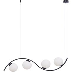 Zuma Line Lara függőlámpa 4x8 W fehér-fekete 5014