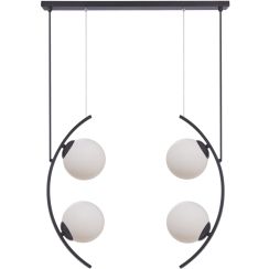 Zuma Line Helix függőlámpa 4x8 W fehér-fekete 5016
