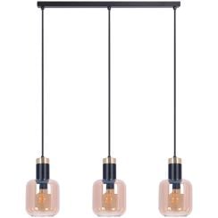 Kaja Doka függőlámpa 3x40 W fekete-arany-borostyán K-5268