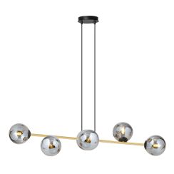 Emibig Gravity függőlámpa 6x10 W fekete-arany 1237/6