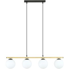 Emibig Allora függőlámpa 4x10 W fekete-tej 1254/4