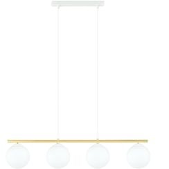 Emibig Allora függőlámpa 4x10 W fehér-tej 1255/4