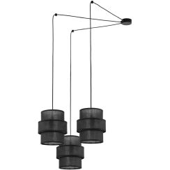 TK Lighting Calisto függőlámpa 3x15 W fekete 5976