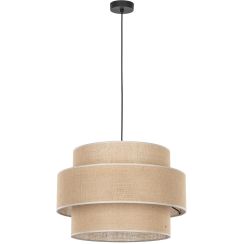 TK Lighting Calisto függőlámpa 1x15 W fekete-bézs 5419