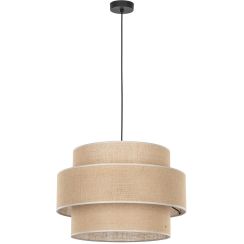 TK Lighting Calisto függőlámpa 3x15 W fekete-bézs 5402