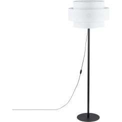 TK Lighting Calisto állólámpa 1x15 W fehér-fekete 5894