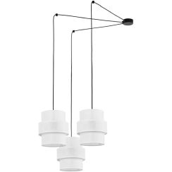 TK Lighting Calisto függőlámpa 3x15 W fehér-fekete 5975