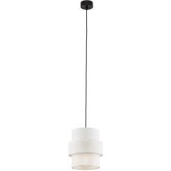 TK Lighting Calisto függőlámpa 1x15 W fehér-fekete 5094