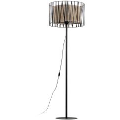 TK Lighting Harmony állólámpa 1x15 W fekete-barna 5890
