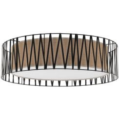TK Lighting Harmony mennyezet 4x15 W fekete-barna 4556