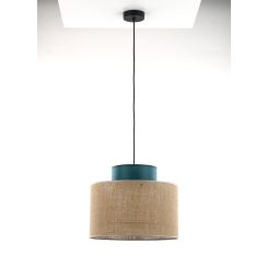 TK Lighting Duo függőlámpa 1x15 W fekete-zöld 3256