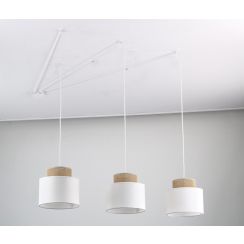 TK Lighting Duo függőlámpa 3x15 W fehér 2345