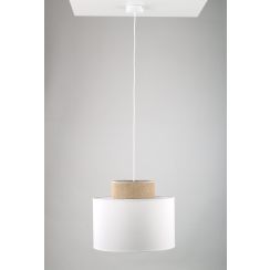 TK Lighting Duo függőlámpa 1x15 W fehér 1856