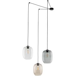 TK Lighting Elio függőlámpa 3x15 W fekete 5972