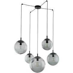 TK Lighting Esme függőlámpa 5x5 W fekete-grafit 5382