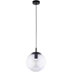 TK Lighting Esme függőlámpa 1x15 W fekete-átlátszó 3266