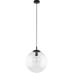 TK Lighting Esme függőlámpa 1x15 W fekete-átlátszó 3268