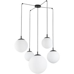 TK Lighting Esme függőlámpa 5x15 W fekete 4791