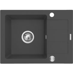 Pyramis Next gránit mosogató 62x44 cm szürke/grafit/onix 070165901