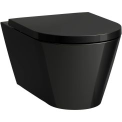 Laufen Kartell wc csésze függesztett perem nélkül fekete fényes H8203370200001