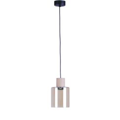 TK Lighting Orson függőlámpa 1x15 W fekete-fa-borostyán 4550