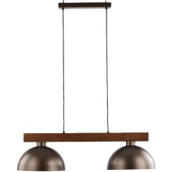 TK Lighting Oslo függőlámpa 2x15 W barna 4507