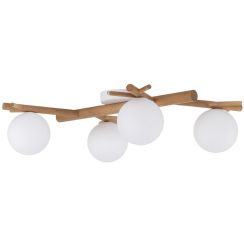 TK Lighting Sheron mennyezeti lámpa 4x6 W fehér-fa 5309