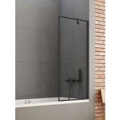 New Trendy New Soleo Black zuhanyparaván 60 cm egyrészes fekete matt/átlátszó üveg P-0093
