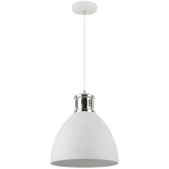Zuma Line Mensa függőlámpa 1x40 W fehér-króm A8050L-SWH