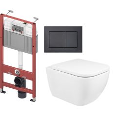 Készlet WC csésze Oltens Vernal 42502000, beépíthető keret Tece Base 9400407, 9240407, 45104000